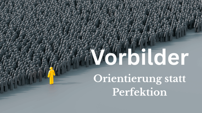 Ein Glber Mensch vor vielen Grauen. Dieser sticht hervor und ist Vorbild.