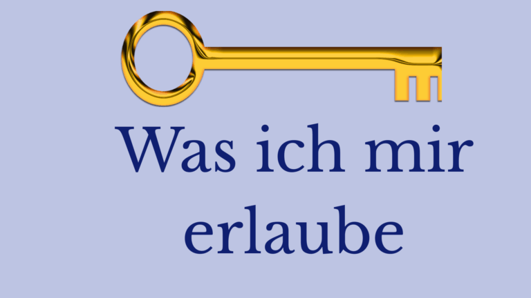 Goldener Schlüssel, als Symbol,sich selber Erlaubnis zu geben