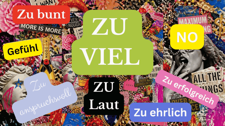 Von „Ich bin zu viel“ zu „Ich bin genau richtig“